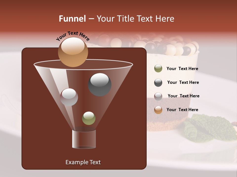 Cuisine Candy Cheesecake PowerPoint Template