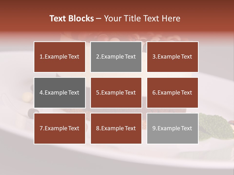 Cuisine Candy Cheesecake PowerPoint Template