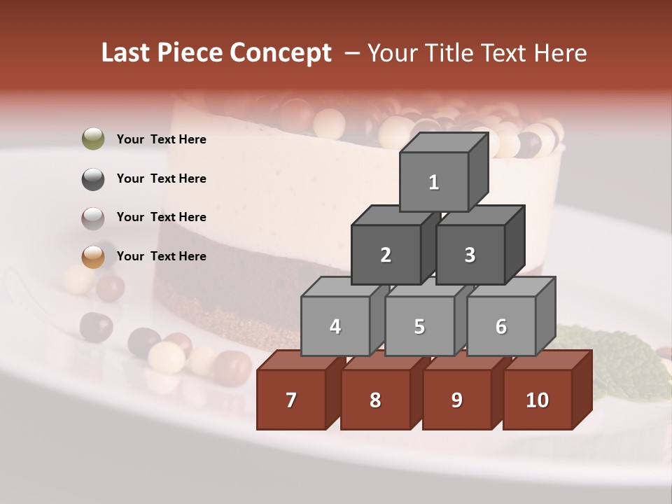 Cuisine Candy Cheesecake PowerPoint Template