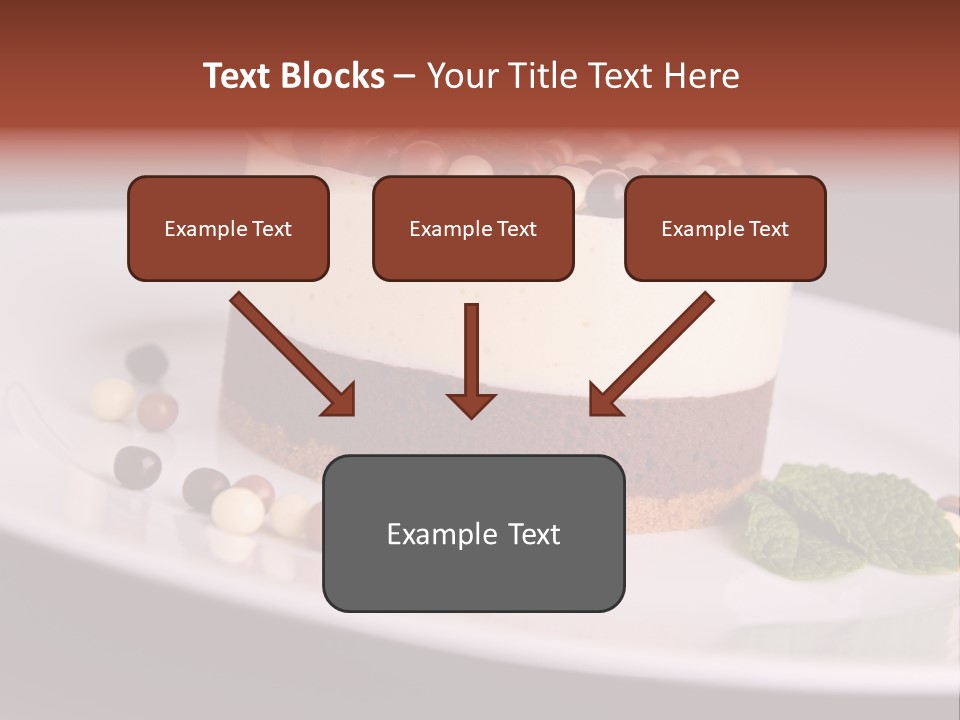 Cuisine Candy Cheesecake PowerPoint Template