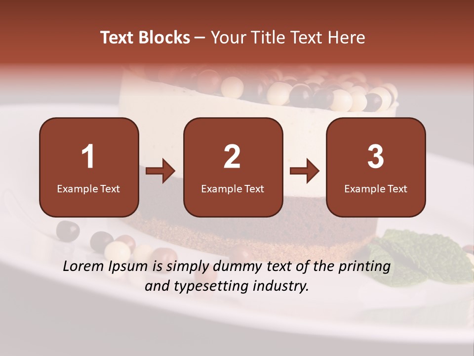 Cuisine Candy Cheesecake PowerPoint Template