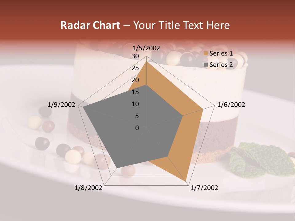 Cuisine Candy Cheesecake PowerPoint Template