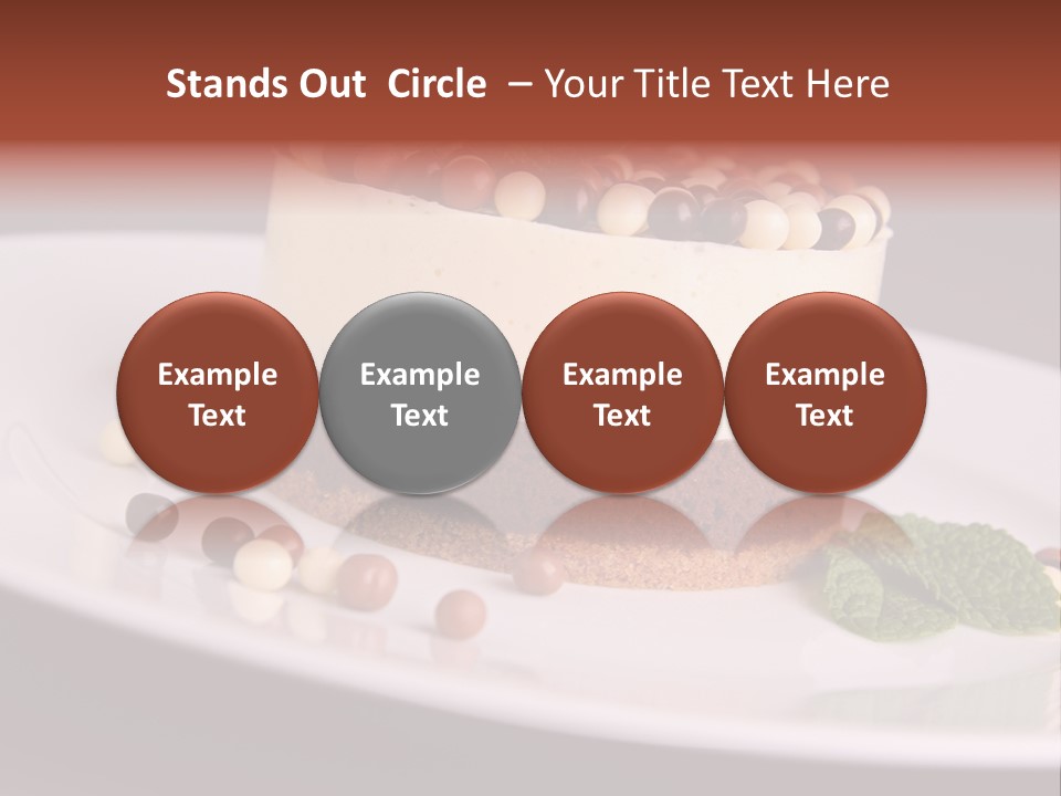 Cuisine Candy Cheesecake PowerPoint Template