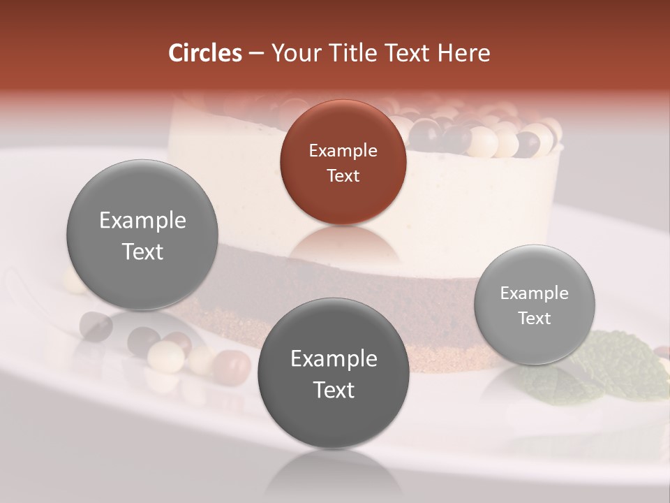 Cuisine Candy Cheesecake PowerPoint Template