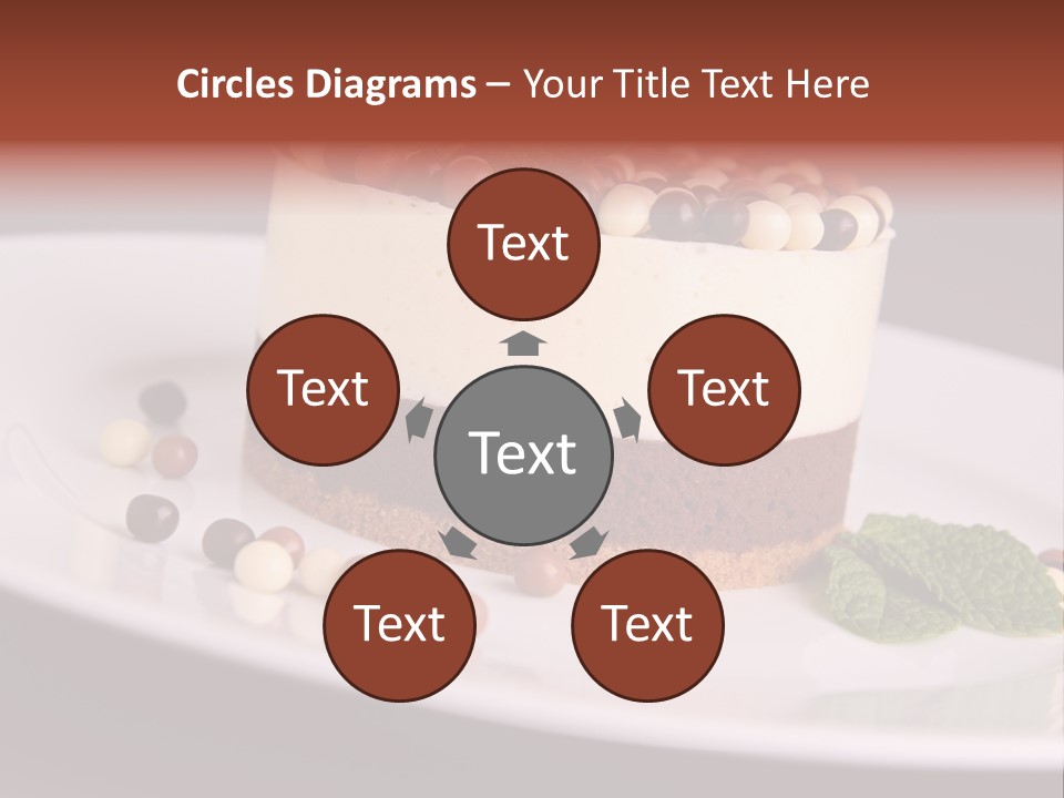 Cuisine Candy Cheesecake PowerPoint Template