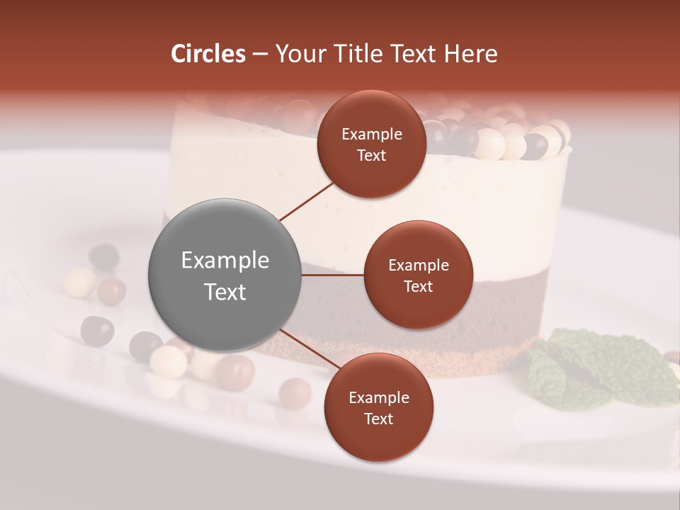 Cuisine Candy Cheesecake PowerPoint Template