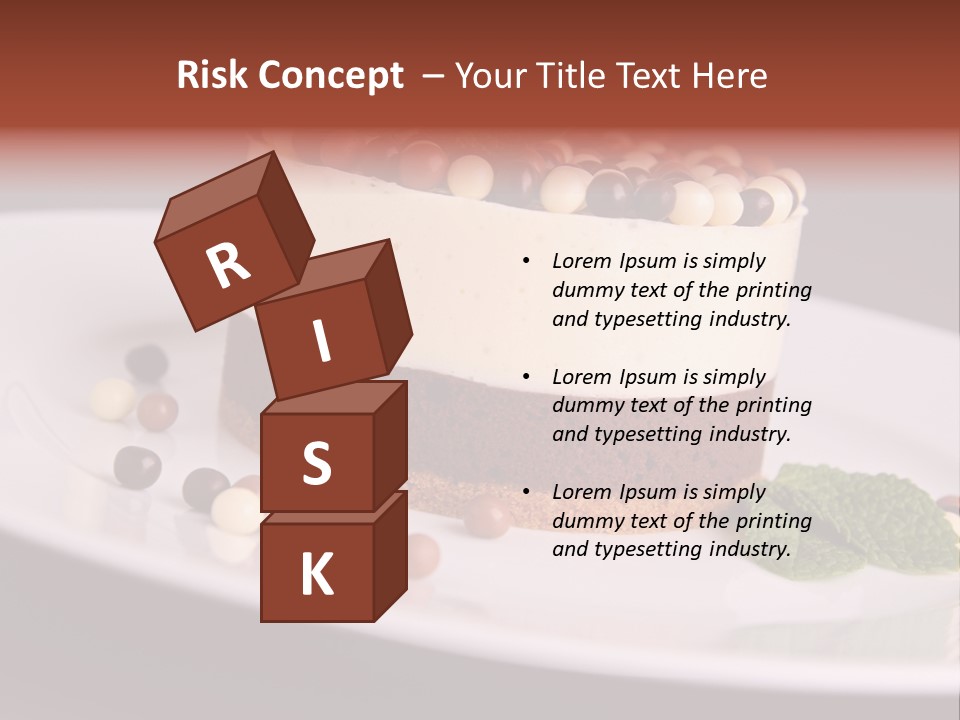 Cuisine Candy Cheesecake PowerPoint Template