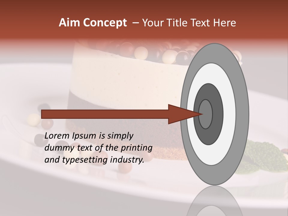 Cuisine Candy Cheesecake PowerPoint Template