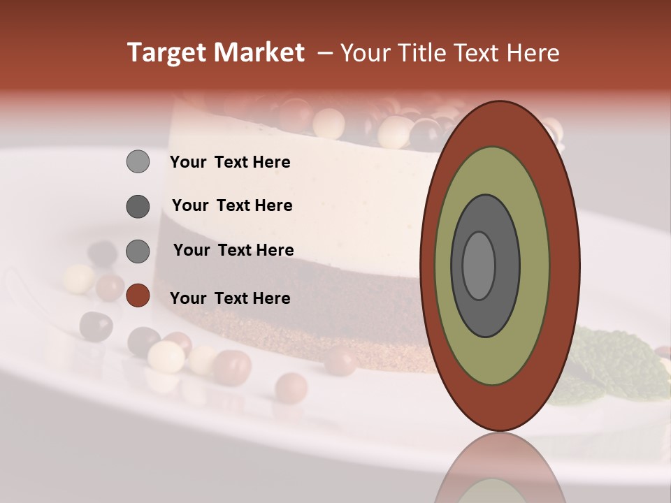 Cuisine Candy Cheesecake PowerPoint Template