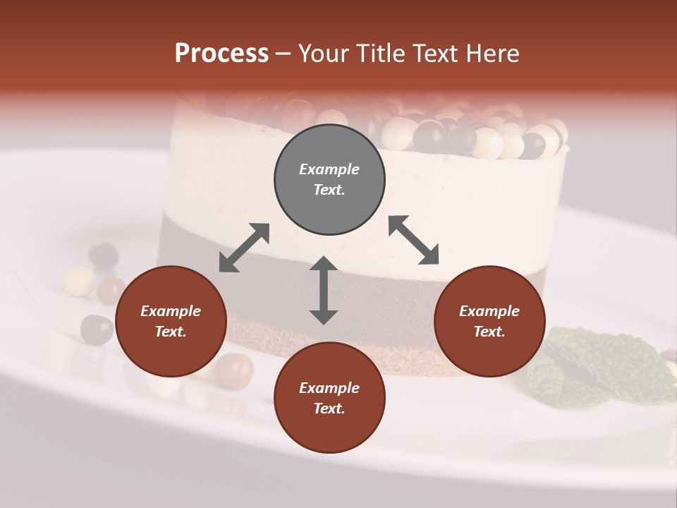Cuisine Candy Cheesecake PowerPoint Template