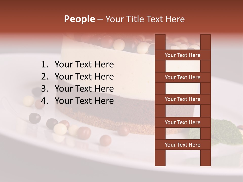 Cuisine Candy Cheesecake PowerPoint Template