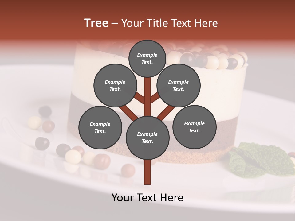 Cuisine Candy Cheesecake PowerPoint Template