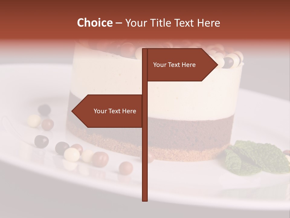 Cuisine Candy Cheesecake PowerPoint Template
