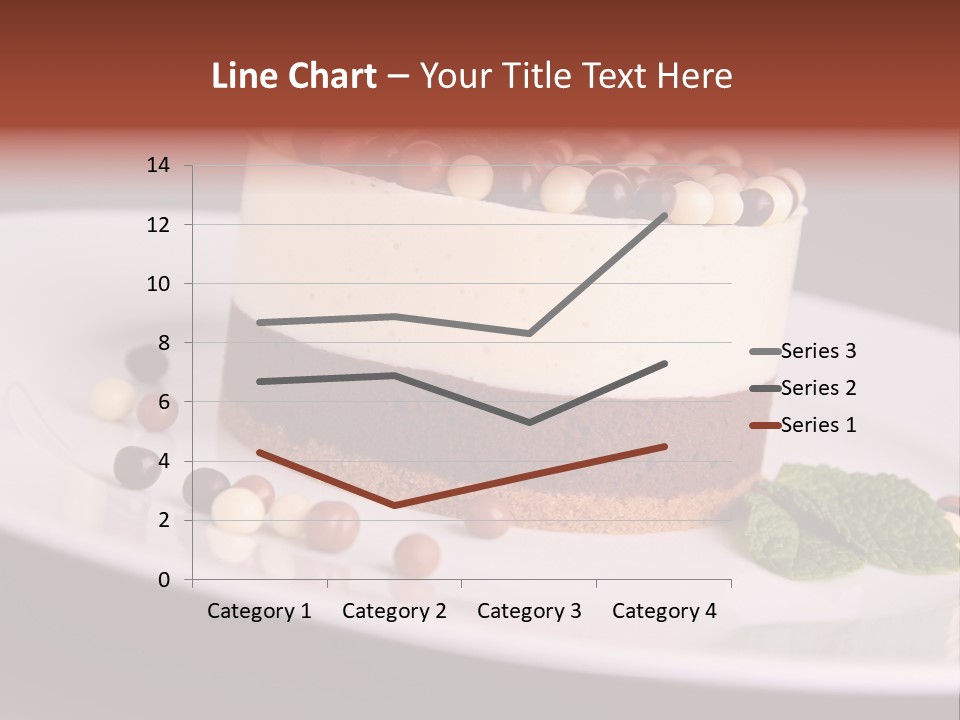 Cuisine Candy Cheesecake PowerPoint Template