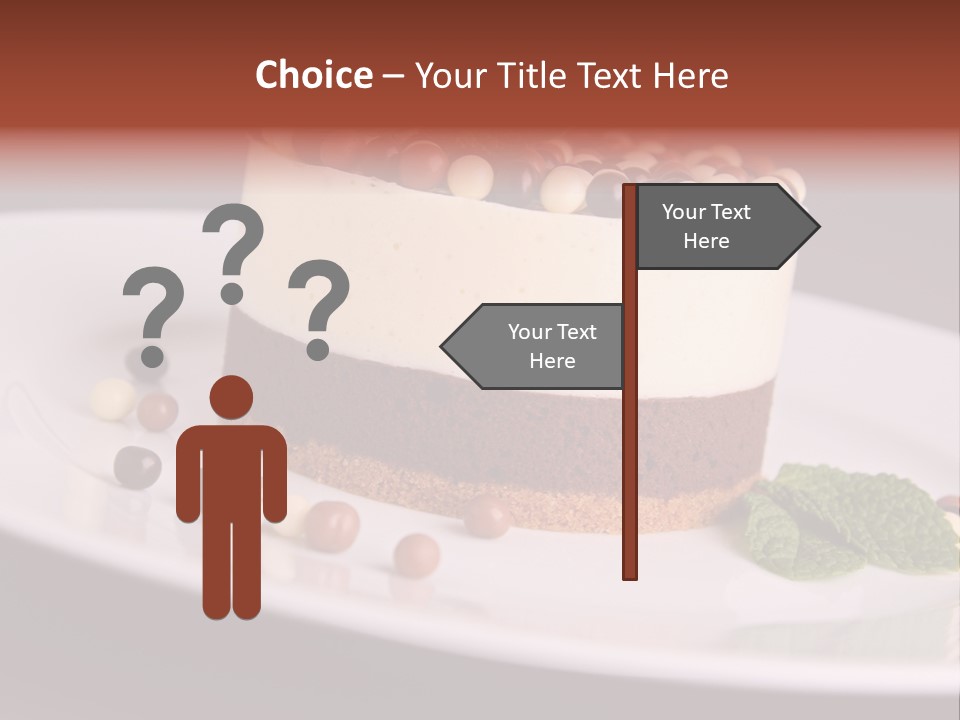 Cuisine Candy Cheesecake PowerPoint Template