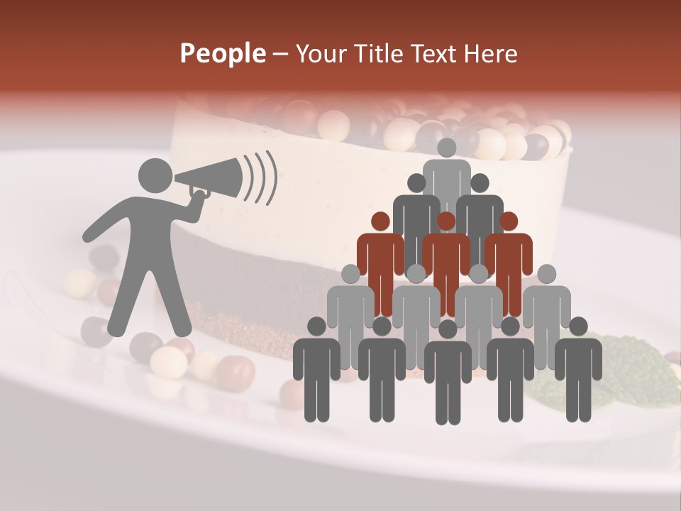 Cuisine Candy Cheesecake PowerPoint Template