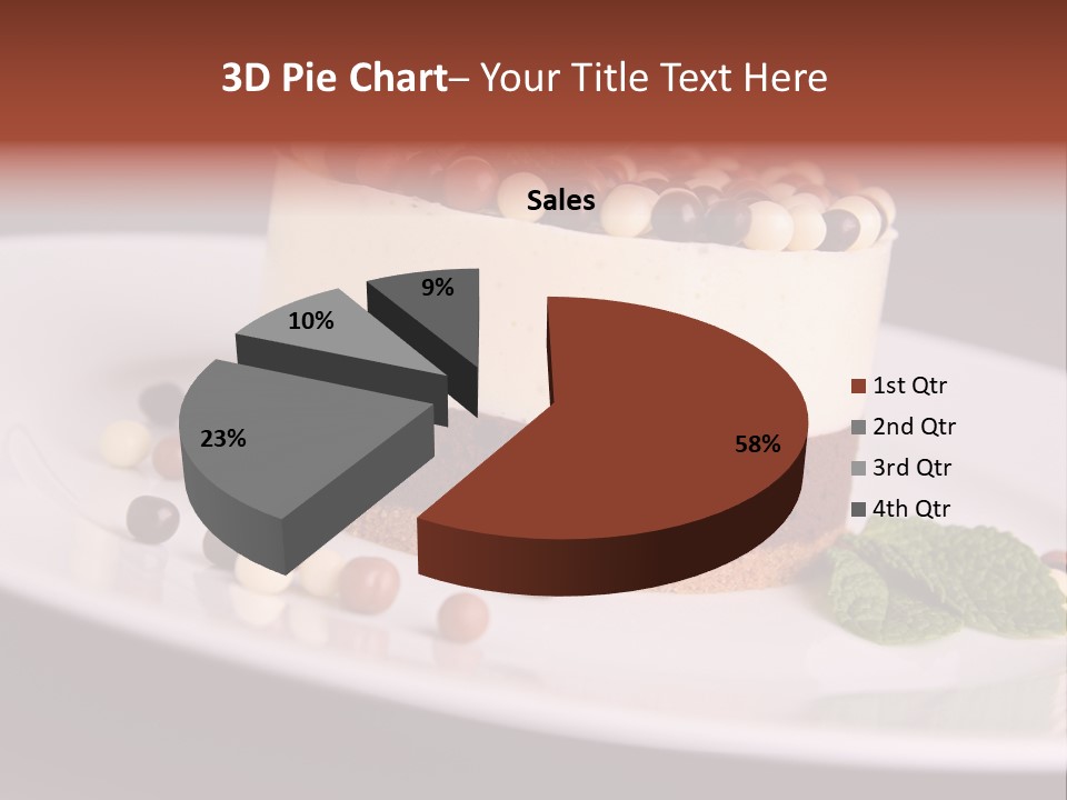 Cuisine Candy Cheesecake PowerPoint Template