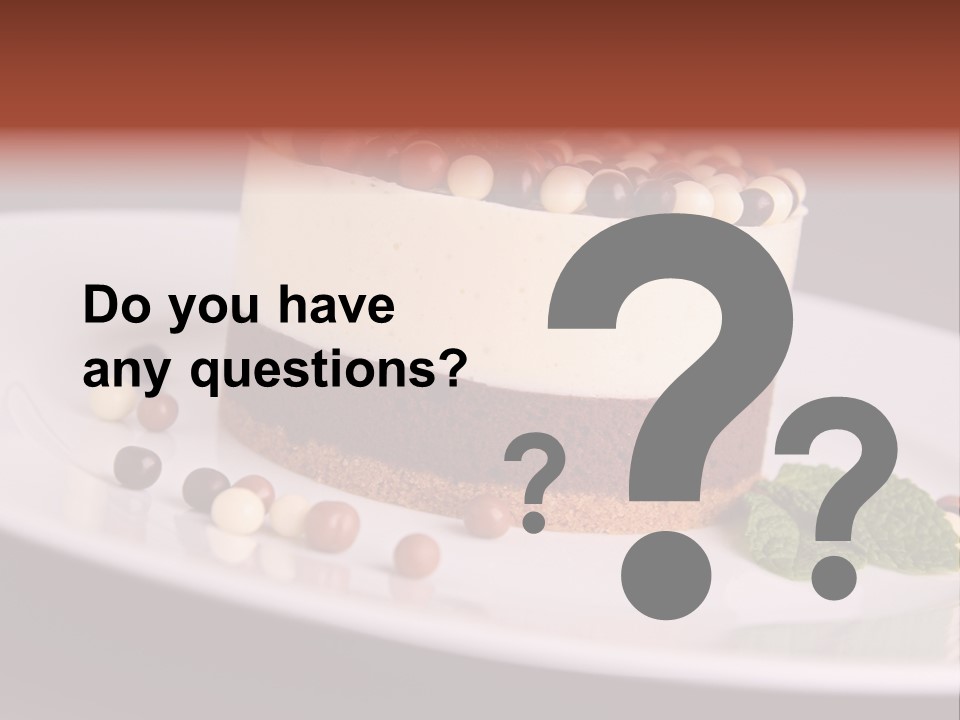 Cuisine Candy Cheesecake PowerPoint Template