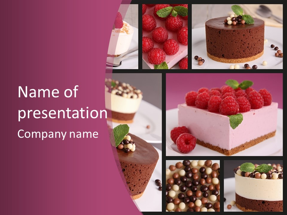 Candy Cake Collection PowerPoint Template