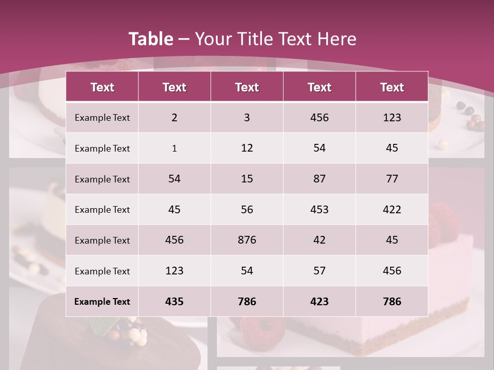 Candy Cake Collection PowerPoint Template