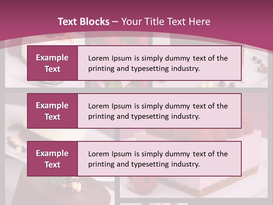 Candy Cake Collection PowerPoint Template
