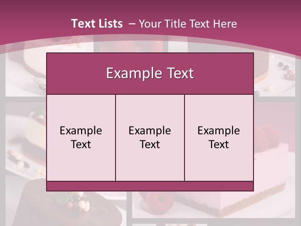 Candy Cake Collection PowerPoint Template