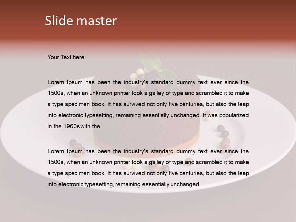 Chocolate Gastronomy Culinary PowerPoint Template