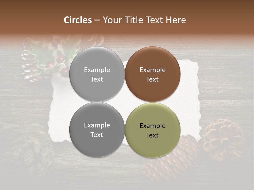 Red Wood Santa Claus PowerPoint Template