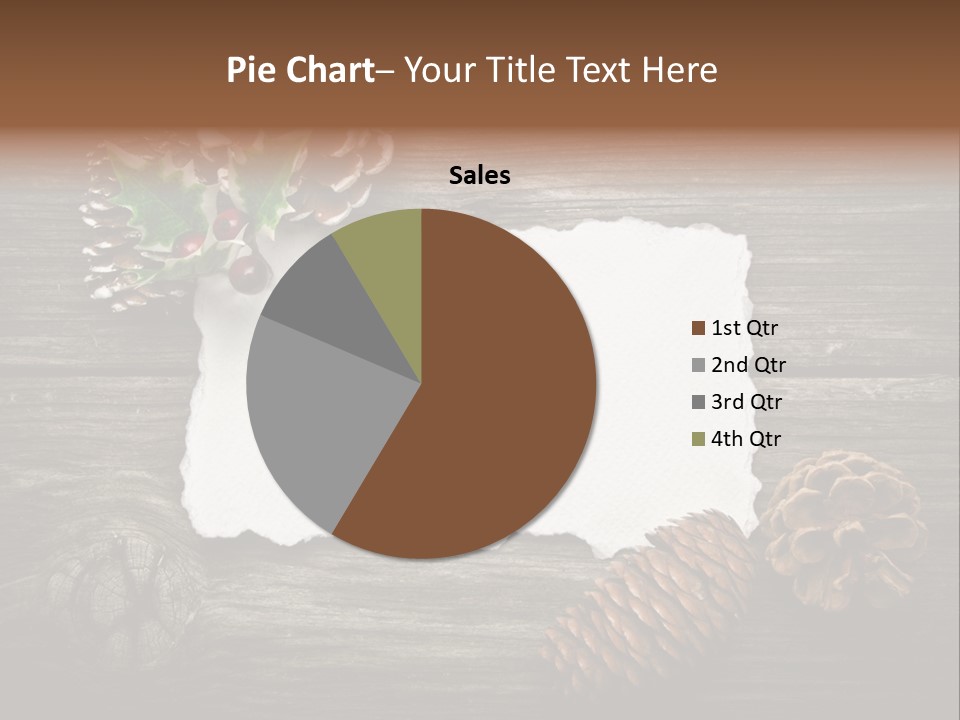 Red Wood Santa Claus PowerPoint Template