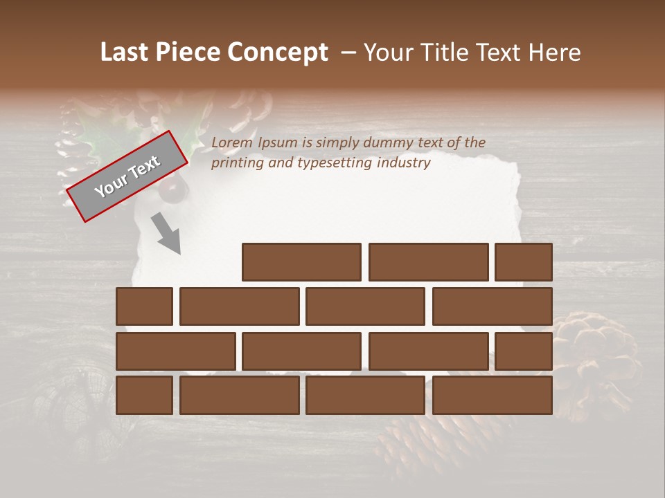Red Wood Santa Claus PowerPoint Template