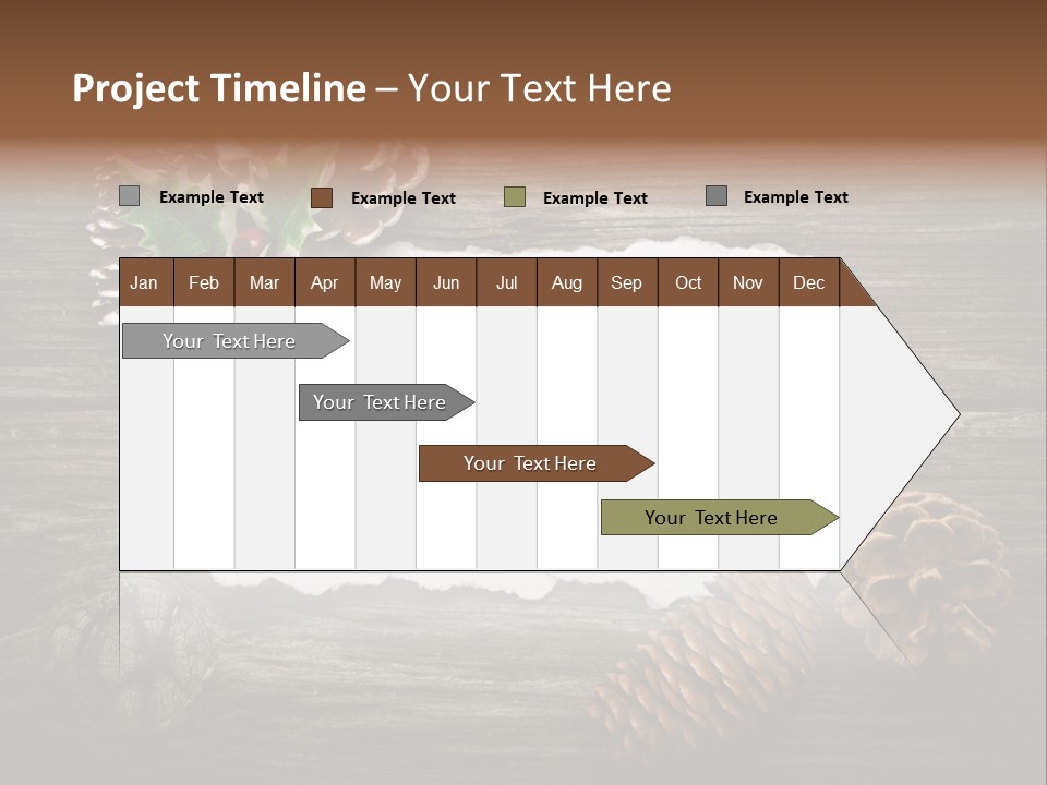 Red Wood Santa Claus PowerPoint Template