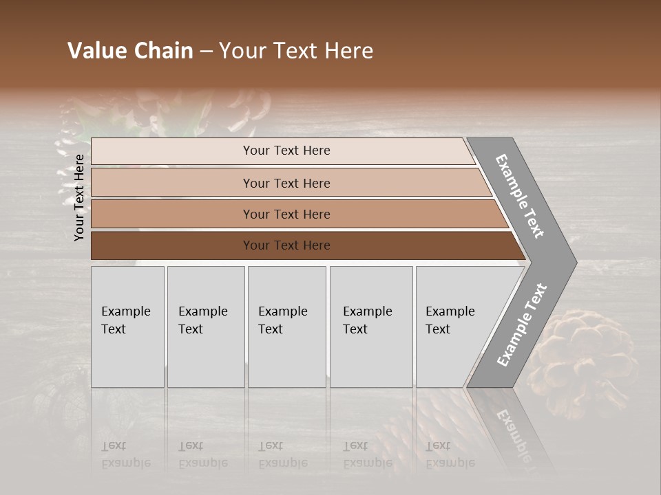 Red Wood Santa Claus PowerPoint Template