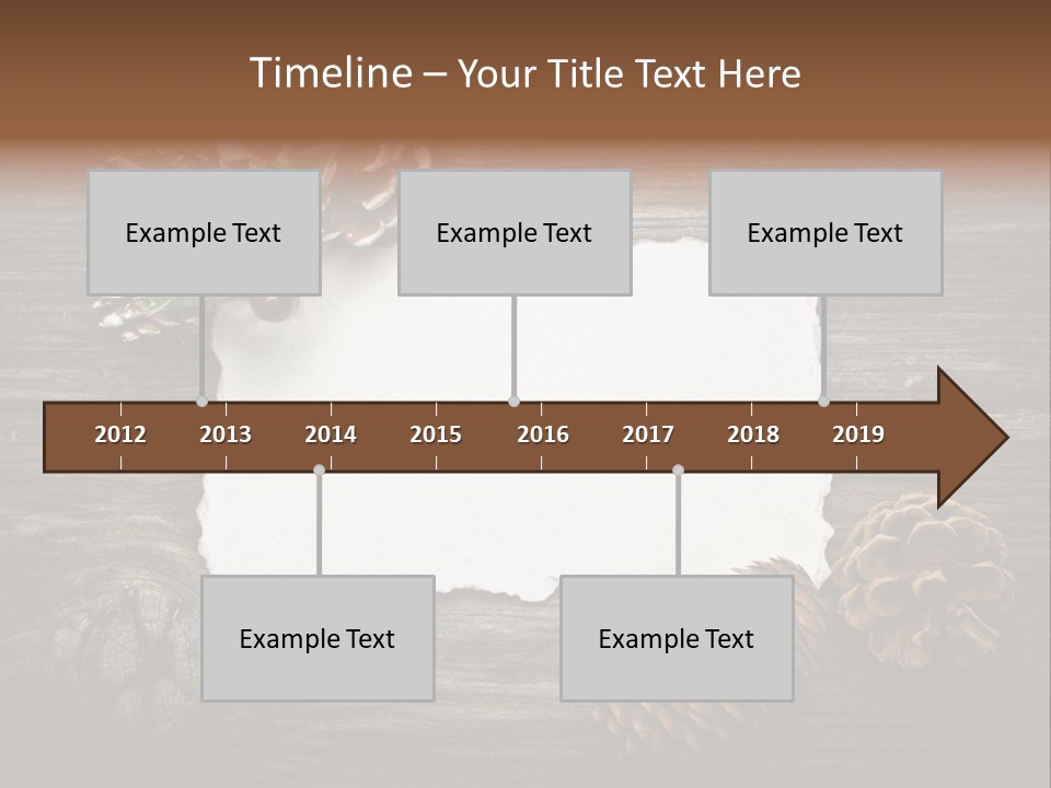 Red Wood Santa Claus PowerPoint Template