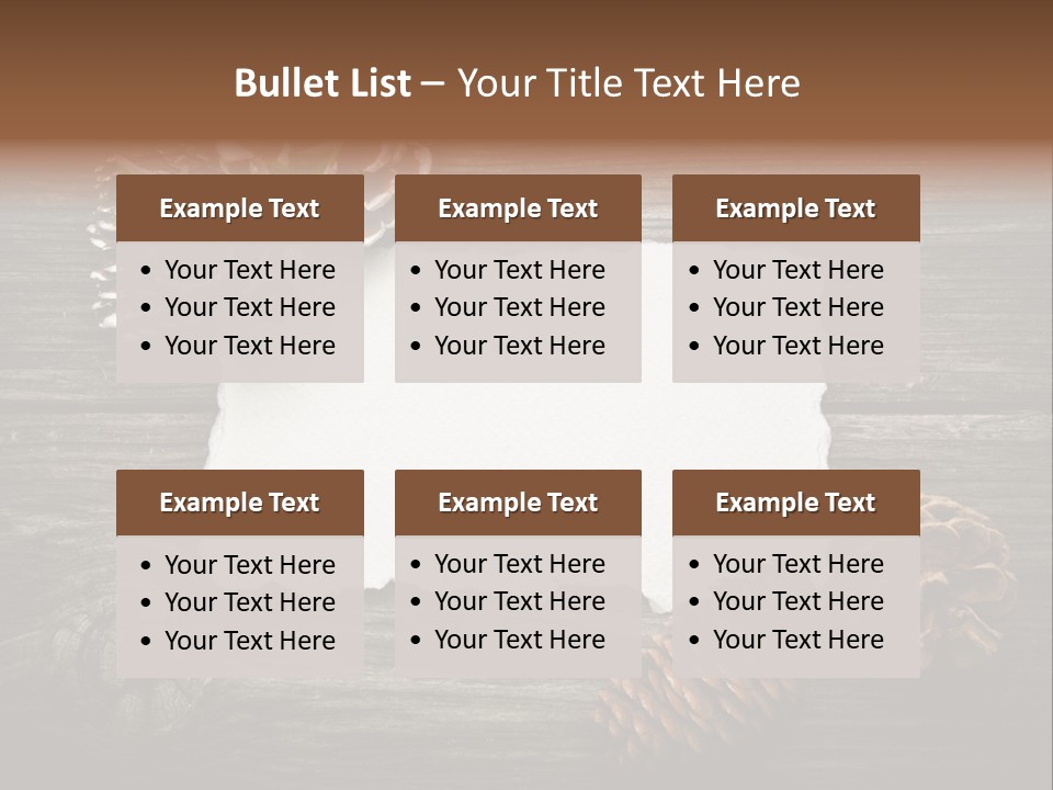 Red Wood Santa Claus PowerPoint Template