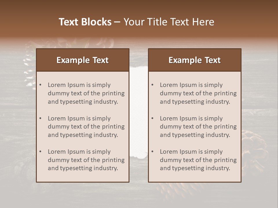 Red Wood Santa Claus PowerPoint Template