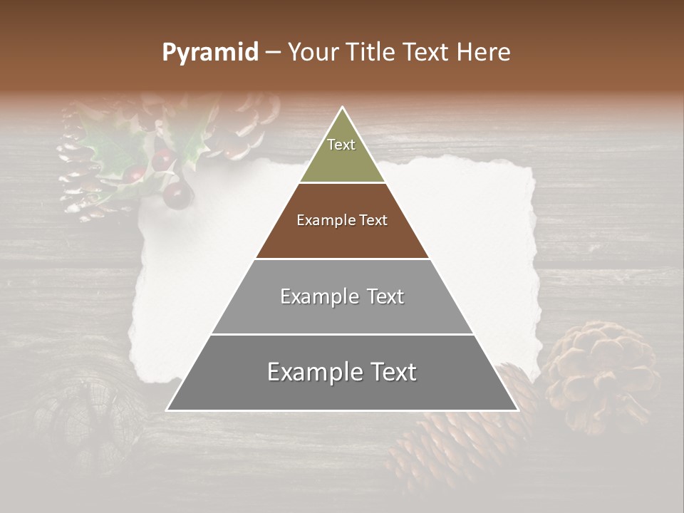 Red Wood Santa Claus PowerPoint Template