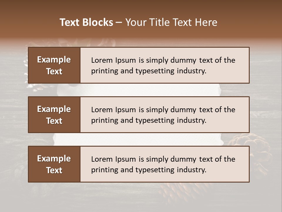 Red Wood Santa Claus PowerPoint Template