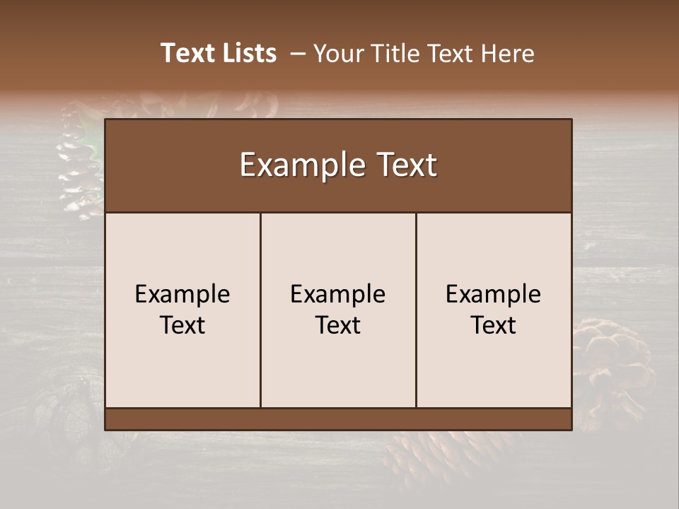 Red Wood Santa Claus PowerPoint Template