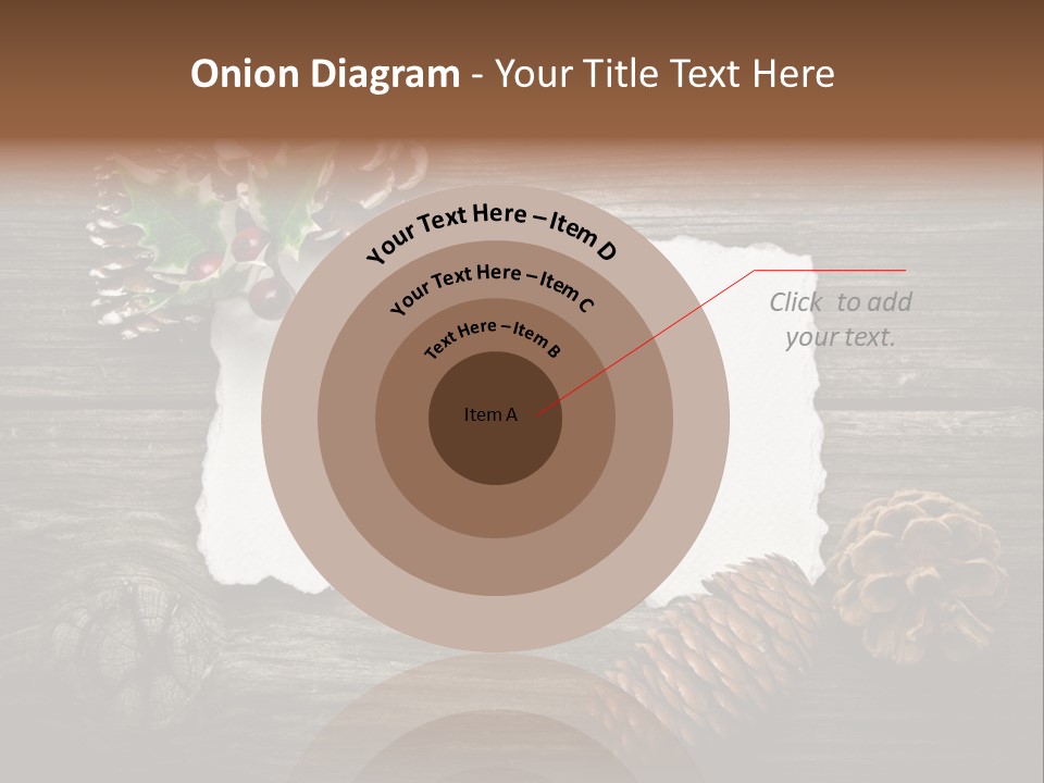 Red Wood Santa Claus PowerPoint Template