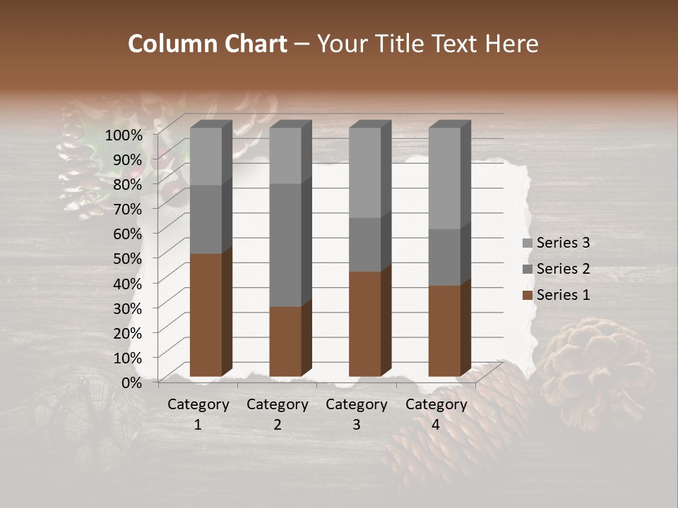 Red Wood Santa Claus PowerPoint Template