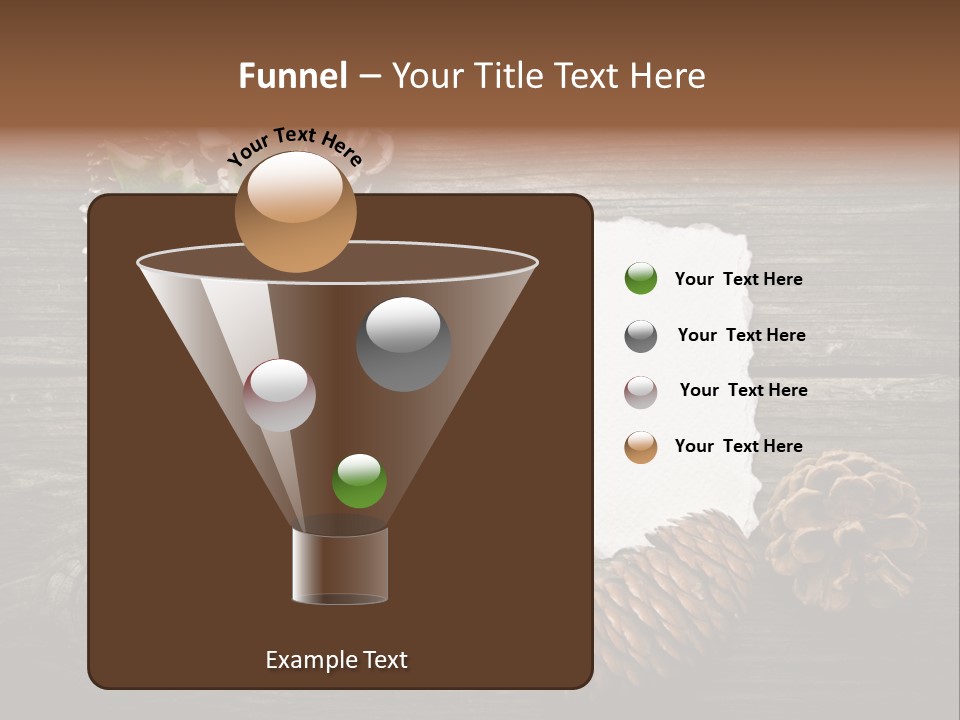 Red Wood Santa Claus PowerPoint Template