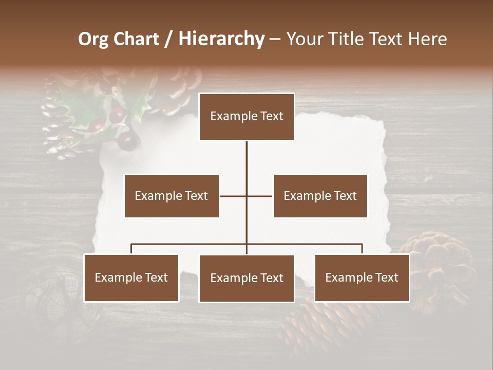 Red Wood Santa Claus PowerPoint Template