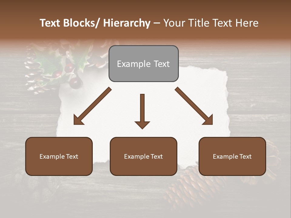 Red Wood Santa Claus PowerPoint Template