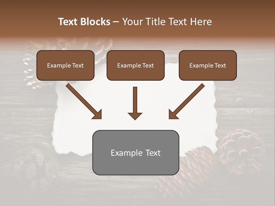 Red Wood Santa Claus PowerPoint Template