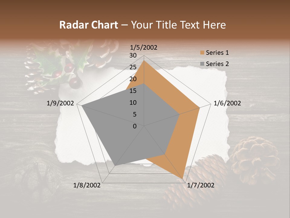 Red Wood Santa Claus PowerPoint Template