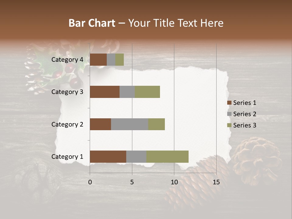 Red Wood Santa Claus PowerPoint Template