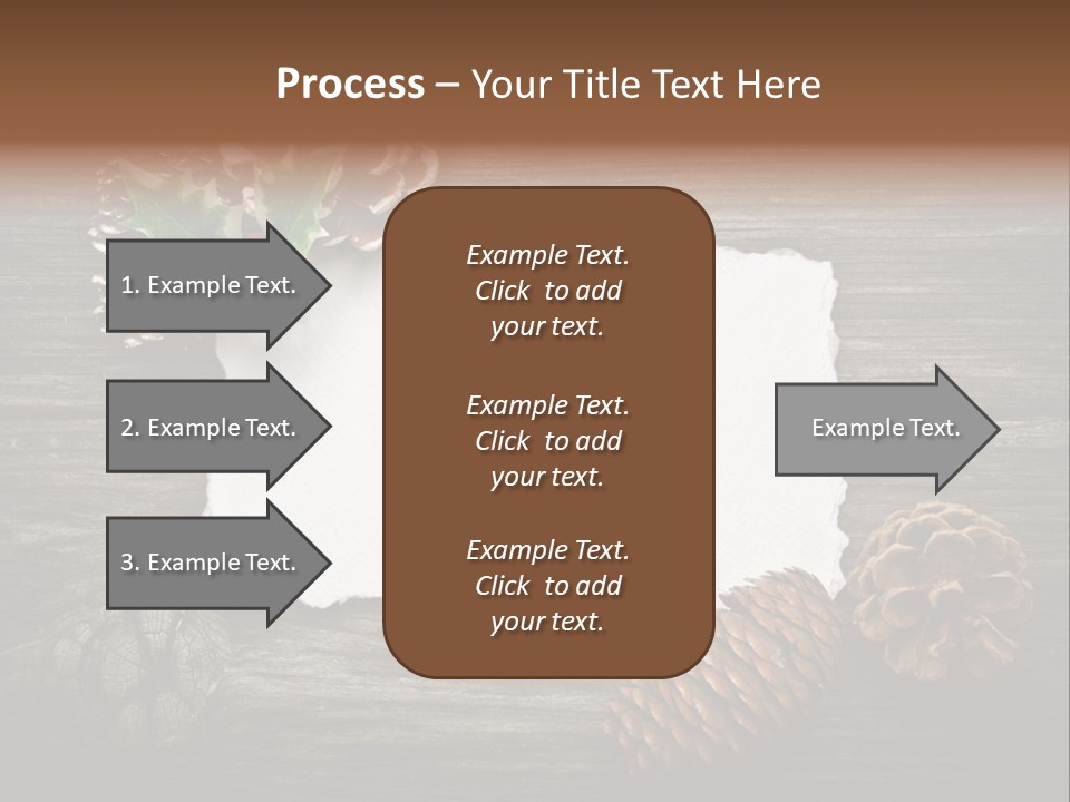 Red Wood Santa Claus PowerPoint Template