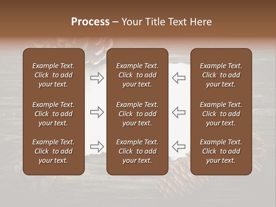 Red Wood Santa Claus PowerPoint Template