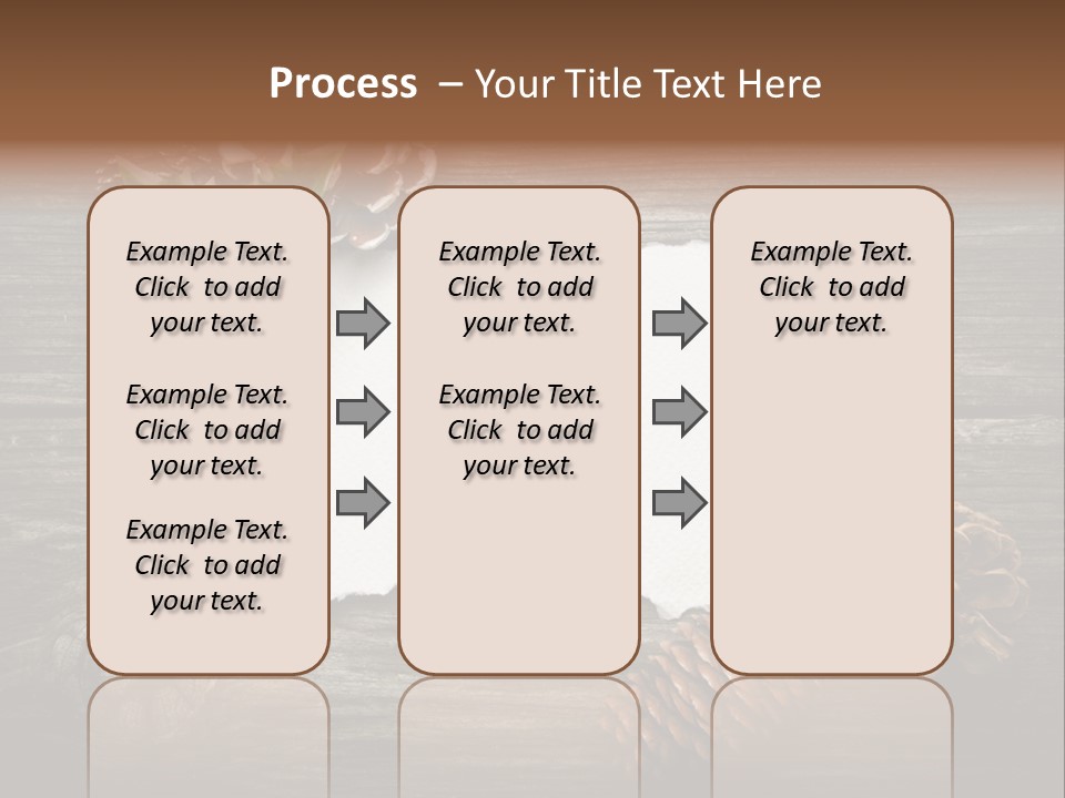 Red Wood Santa Claus PowerPoint Template