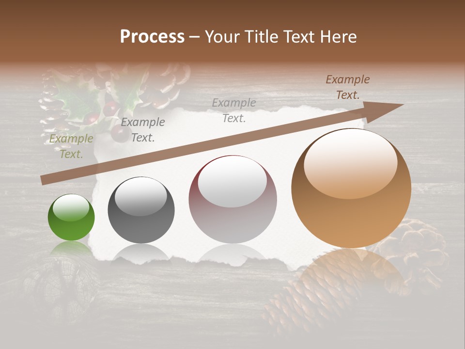 Red Wood Santa Claus PowerPoint Template